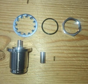 Coaxial Connector, 4.3, Jack, Bulkhead, 200 Series, CH-4.3J-200-BH - Picture 1 of 3