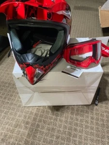 Typhoon Adult Dirt Bike Helmet Motocross Off-Road Dirt Bike ATV UTV MX Men Women - Picture 1 of 9
