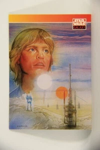 Star Wars Galaxy 1993 Topps Card #86 Luke Skywalker Farm Boy Artwork ENG L010603 - Picture 1 of 4