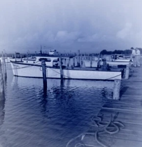 Indian River Delaware Photo Negative Marina Yacht Basin Boat Sussex 1947 - Picture 1 of 2