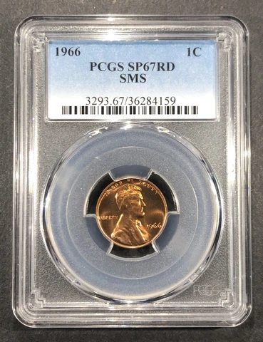 1966 SMS Lincoln Memorial Cent PCGS SP-67 RD, Buy 3 Items, Get $5 Off!! Cover
