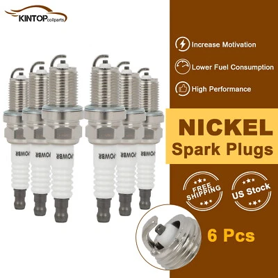 6x Nickel Spark Plugs For Mercedes-Benz ML320 3.2L 1998-2003 - Изображение 1 из 4