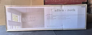 allen + roth Florian 5-Light Chrome Glam Chandelier With Clear Crystals - Picture 1 of 2
