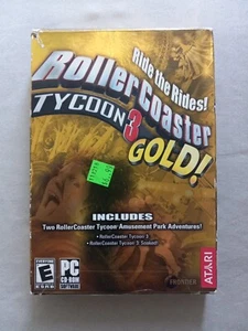 ROLLERCOASTER TYCOON 3 DORADO (PC, 2005) completo con manual - ¡FUNCIONA! - Imagen 1 de 3