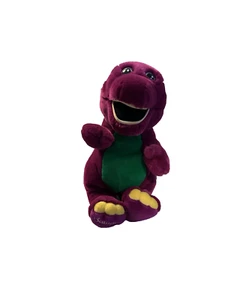 VTG 1992 Barney Purple Dinosaur Plush Stuffed Toy The Lyons Group Golden Bear - Picture 1 of 7