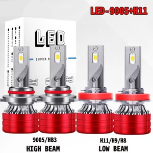 For Nissan Quest 2011-2016 6000K Combo LED Headlight High Low Beam Bulbs - Picture 1 of 12
