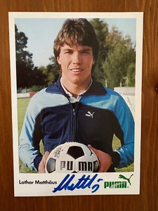 Lothar Matthäus handsigniertes Autogramm (Borussia Mönchengladbach) auf AK - Bild 1 von 1