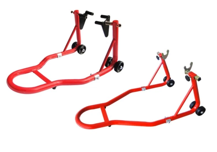 Coppia cavalletti/Cavalletto/Alzamoto/Carrelli universali regolabili anteriore + - Immagine 1 di 1