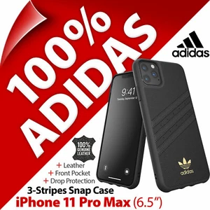 "Funda a presión de cuero de 3 rayas originales Adidas para Apple iPhone 11 PRO MAX (6,5") - Imagen 1 de 12