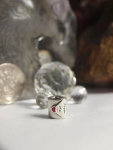 GENUINE - PANDORA STERLING SILVER CHARM " LOVE LETTER - TO MY LOVE " - Picture 1 of 3