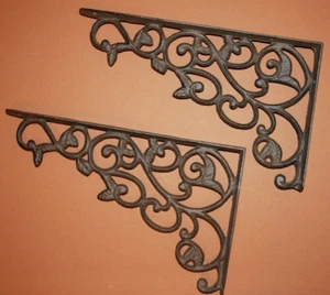 SHELF BRACES, Garden And Home Decor, Leaf Design,corbels,shelf braces B-14 - Picture 1 of 6
