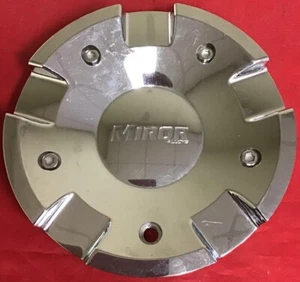 ONE USED MIROR CUSTOM WHEELS CENTER CAP CAP580L180  CHROME ABS CAP/5484 - Picture 1 of 5