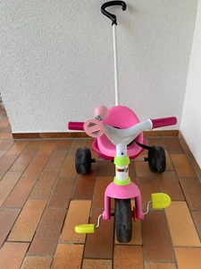 Smoby Dreirad Be Fun rosa, mit Schiebestange, verstellbarer Schalensitz und Hupe - Bild 1 von 10