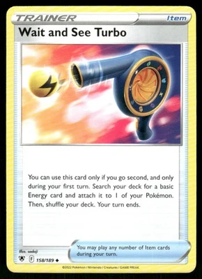 2022 Sword & Shield - Astral Radiance Wait and See Turbo Uncommon #158 - Image 1 of 2