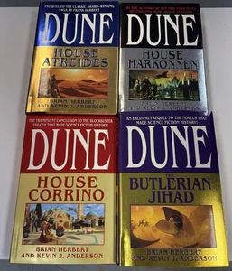 4 Dune Series Brian Herbert & Kevin Anderson 1st Ed. DJ HC Atreides, Harkonnen - Picture 1 of 3