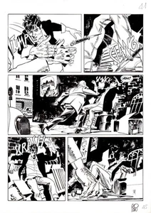 ANGELO STANO - Tavola originale Dylan Dog n.217 "Il grande sonno" p.45 - Picture 1 of 1