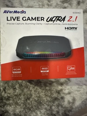 AVerMedia Live Gamer Ultra 2.1 4K60 Plug & Play Capture Card w/ VRR & HDR SEALED - Image 1 of 4