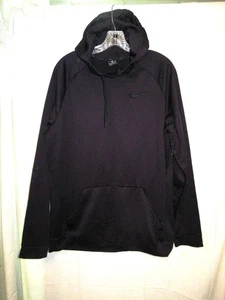Nike Hooded Dri-Fit Pullover HOODIE DARK PLUM Purple Fleec POCKET SIZE L TALL LT - Picture 1 of 3