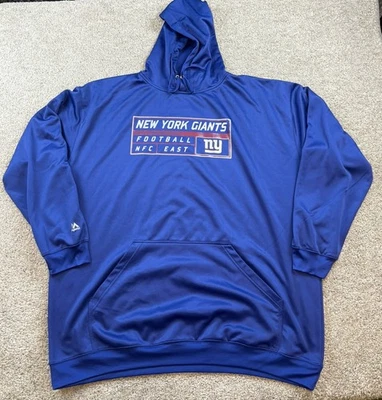 Мужская толстовка с капюшоном New York Giants 4XLT синяя с надписью NFC East Graphic Majestic - Изображение 1 из 4