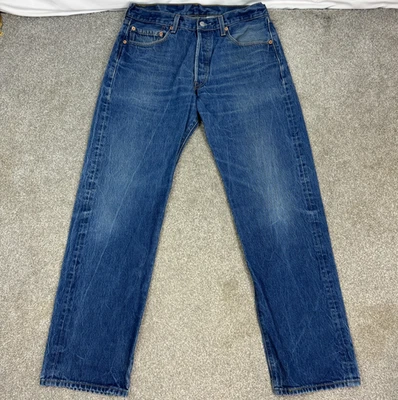 Vtg Levi’s 501XX 35x36 Jeans (Actual 34x32.5) Shrink To Fit Batwing Tag Columbia - Image 1 of 4
