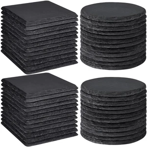 48 PCS Slate Coasters Bulk, Laser Engraving Blanks Material for Engraver, 4 I... - Foto 1 di 9