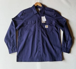 Carhartt Craft Shirt Men Medium Button Up Long Sleeve Cotton New - Picture 1 of 12