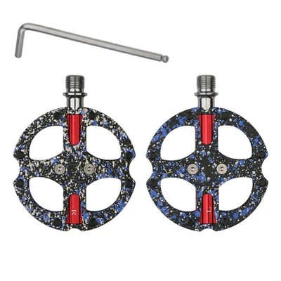 Standard Mountain Bikes Pedals Strong Construction Steel Shafts Triple Bearing - Image 1 of 4