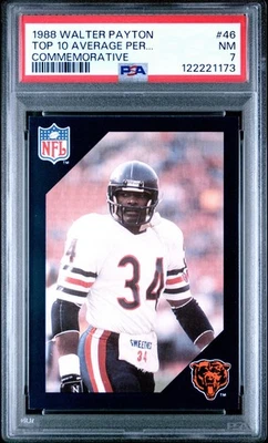 1988 Walter Payton Commemorative Set Card PSA 7 NM #46 Chicago Bears - Image 1 of 2