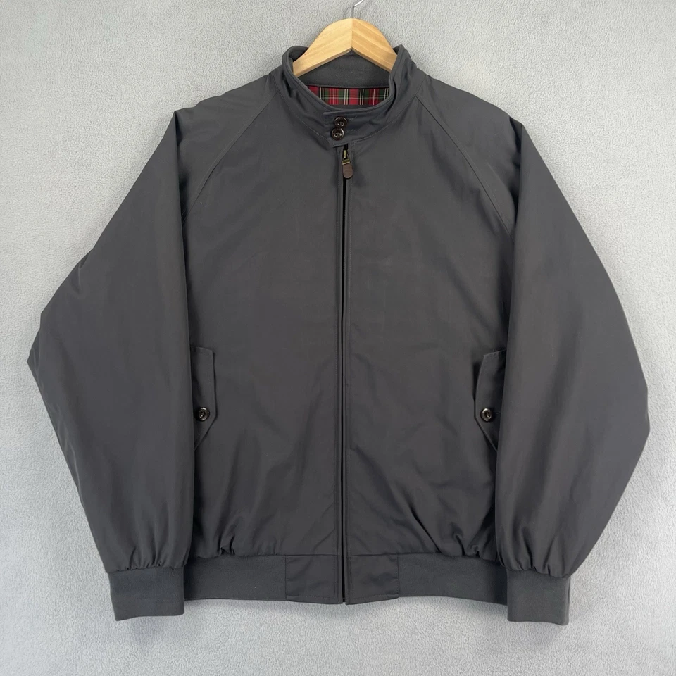 Orvis Harrington Jacket Mens Large Gray Plaid Lined Classic Full Zip Golf Preppy - Image 1 of 4