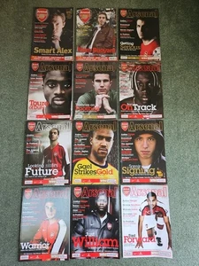 Arsenal The Official Magazine 2008 Jan to Dec 2008  12x Magazines  VGC - Picture 1 of 14