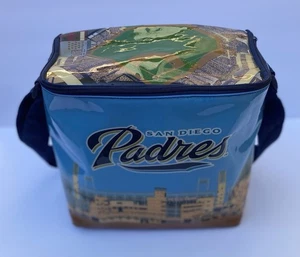 San Diego Padres Petco Park Vinyl Cooler Bag SGA Fan Giveaway baseball strap zip - Picture 1 of 7