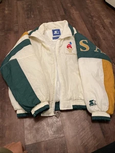 Chaqueta cortavientos vintage años 90 Starter Atlanta 1996 Juegos Olímpicos para hombre mediana - Imagen 1 de 23