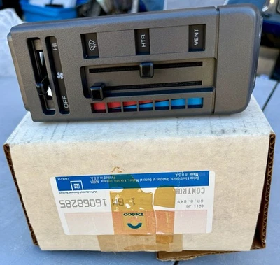 NOS OEM GM 1986-1993 Chevy S10 Blazer GMC S15 Jimmy Heater Control Unit NO A/C - Image 1 of 4