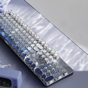 EWEADN Typewriter Keyboard Wireless Mechanical Keyboard, 104 Keys Gradient Co... - Picture 1 of 7