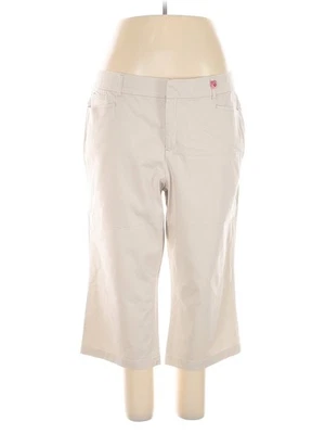 JM Collection Women Ivory Khakis 18 Plus - Image 1 of 2