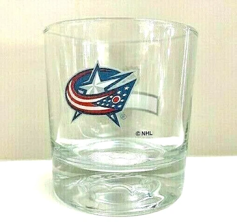 NHL-licensed Logo Columbus Bluejackets Smirnoff Vodka Whisky Tumbler Rocks Glass Cover