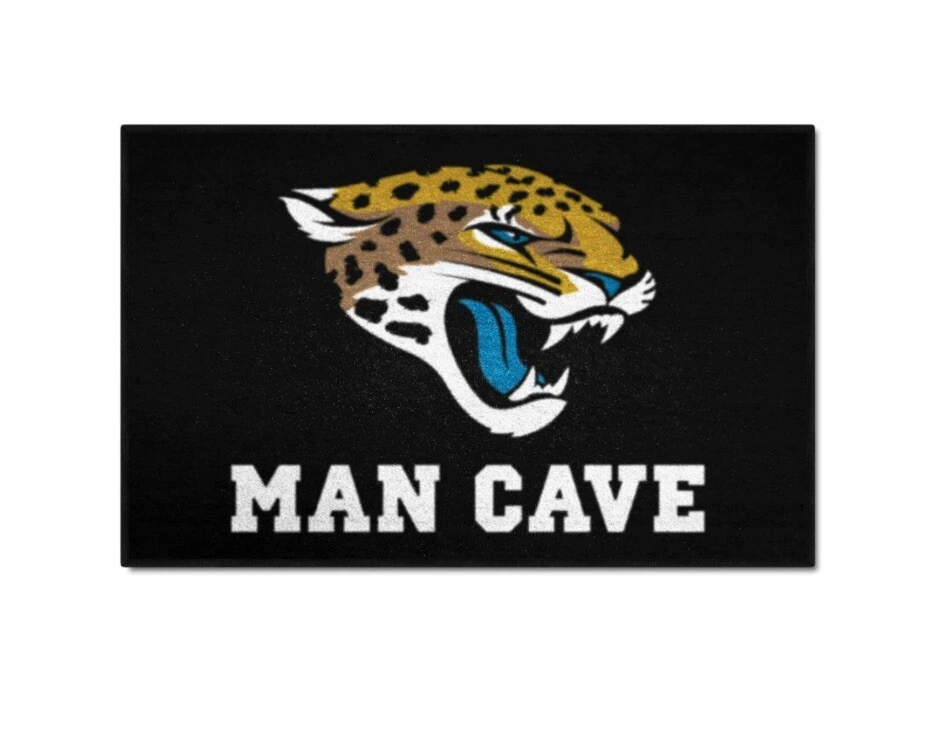 Jacksonville Jaguars NFL - Alfombra de iniciación Man Cave logotipo del equipo de fútbol americano 19" x 30" Foto 1 de 1
