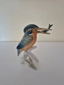 Karl Ens Figur Eisvogel mit Fisch - Bild 1 von 2