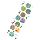  Pvc Dinosaur Coconut Tree Sticker Animal Number Floor Stickers
