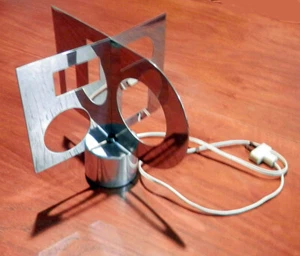 MINISCULPTURE - Electric, Rrotating, Chrome Sculpture By Nicholas Schöffer - Picture 1 of 3
