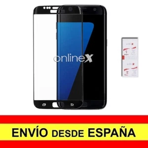 Cristal Templado 3D 5D para SAMSUNG GALAXY S7 Protector CURVO NEGRO  a3740 nt - Imagen 1 de 12