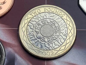 Simply Coins~ 2002 TECHNOLOGY 2 TWO POUND COIN BRILLIANT UNCIRCULATED BU BUNC - Picture 1 of 3