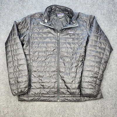 Patagonia Nano Puff Jacket Mens XXL Black Puffer Coat Winter Hiking Outdoor LOGO - Image 1 of 4