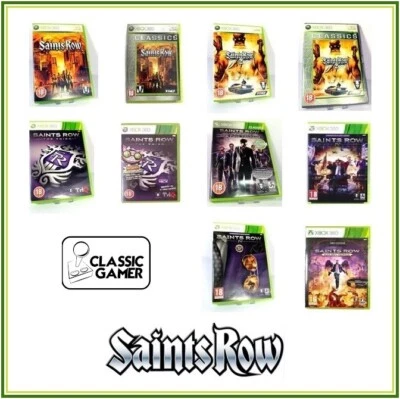 Saints Row 1, 2, Third, IV Games Xbox 360 VG - Image 1 of 2