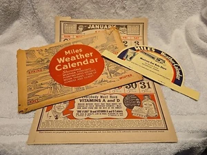Montrose, Pennsylvania 1942 Günstigkeit Geschäft Meilen Wetterkalender Alka-Seltzer - Bild 1 von 11