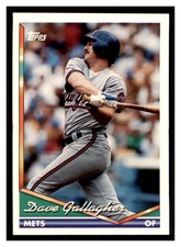 1994 Topps #274 DAVE GALLAGHER New York Mets ~F5D