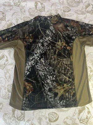 Mossy Oak Original Two Tone Camouflage Long Sleeve Shirt Size 3XL High Neck - Image 1 of 4