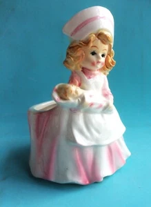 MCM Ardco Ceramic Nurse Holding Baby Planter C-3165 - Picture 1 of 7