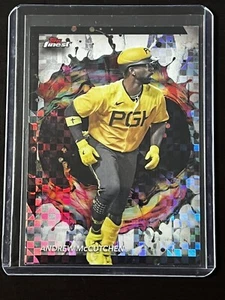 2024 Topps Finest Baseball Andrew McCutchen Rare Checkerboard Refractor Pirates - Picture 1 of 2