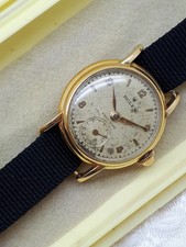 VTG ROLEX PRECISION 18k GOLD WATCH LADIES PATENTED ref 3747 ANTIQUE RARE 1940's